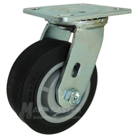 Mapp Caster 5"X2" Thermoplastic Rubber (TPR) Wheel Swivel Caster - 500 Lbs Cap 146PERB520S